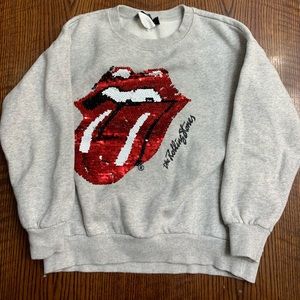 - ZARA GIRLS THE ROLLING STONES SWEATER -